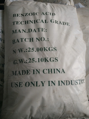 Colorless CAS 65-85-0 Pure Benzoic Acid Food Preservative Tech Grade