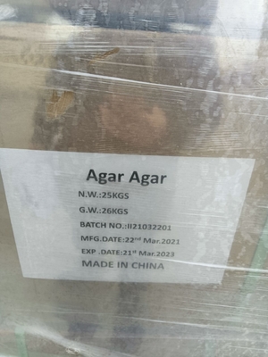 1000g/Cm2 Food Grade Thickeners Agar Agar Ingredients Halal Approved